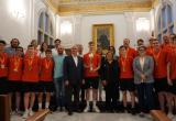 Recepció institucional al juvenil d'hoquei del Reus Deportiu