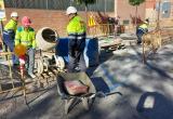 Obres de manteniment de voreres al carrer de l'Escorxador