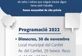 Cartell Converses amb l'alcalde Barri Carrilet