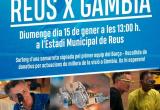 Cartell partit veterans Reus x Gàmbia