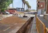 Imatge de les obres al barri Niloga