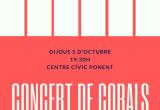 Cartell del concert de Corals