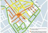 Plànol de la reordenació del trànsit al centre