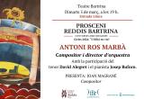 Cartell Prosceni Reddis Bartrina Antoni Ros Marbà
