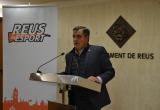 Imatge del regidor d'Esports de l'Ajuntament de Reus Jordi Cervera durant la roda de premsa d'aquest dimecres