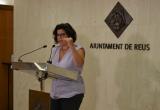 La regidora Montserrat Vilella durant la presentació del procés de tramitació de les subvencions per a menjador escolar La regidora Montserrat Vilella durant la presentació del procés de tramitació de les subvencions per a menjador escolar
