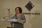 Imatge de la regidora Montserrat Flores durant la presentació de la programació d'estiu dels Centres Cívics de Reus