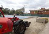 Imatge dels treballs iniciats per construir el polilleuger annex a l'Escola Cèlia Artiga Imatge dels treballs iniciats per construir el polilleuger annex a l'Escola Cèlia Artiga