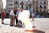 Imatges del matí de Sant Pere a la plaça del Mercadal Imatges del matí de Sant Pere a la plaça del Mercadal