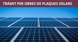 Accede a Placas solares, acceso al trámite de comunicación de obras para su instalación