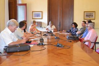 Foto de la reunió amb la delegació ucraniesa.