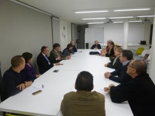 Foto de la reunió del Pla Comunitari del barri Gaudí