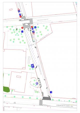 Plànol de la mobilitat al carrer d'Espronceda