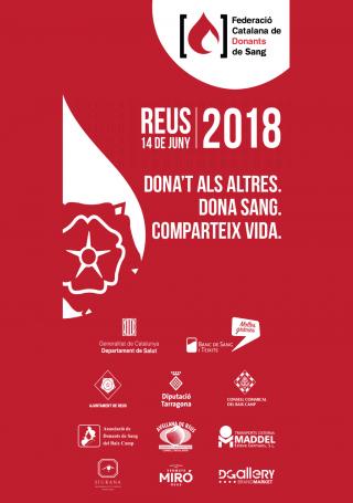 Cartell de l’acte central de celebració del Dia Mundial del Donant de Sang