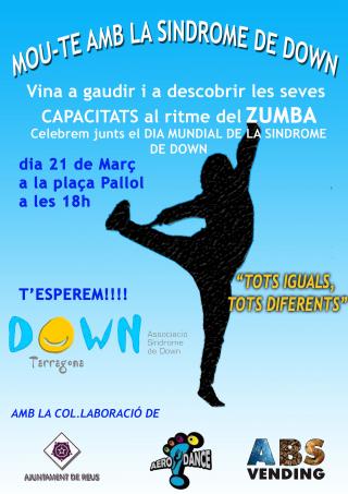 Cartell de l'acte que es fa a Reus amb motiu del Dia Mundial de la Síndrome de Down