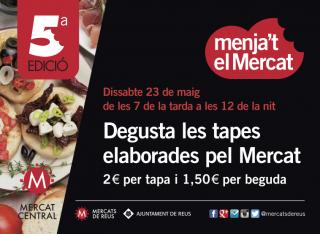 Cartell de la 5a edició de «Menja't el Mercat» 