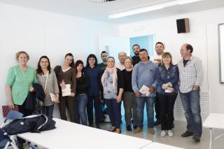 Imatge de l'acte de lliurament de premis del concurs literari del CFA Marta Mata