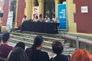 Acte de final de curs davant la seu del CNL (juny 26)