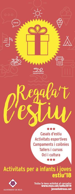 Cartell Activitats Estiu Reus 2018
