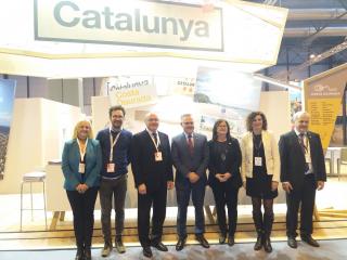 Imatge dels representants de l'Aliança Turística a la fira Fitur