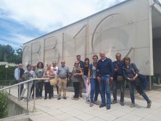 Fotografia del grup de l'Arxiu que va a anar a visitar el CRBMC