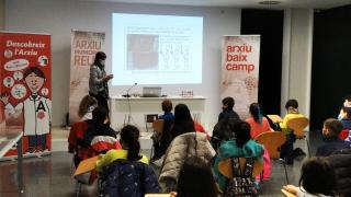 Visita del alumnes de 3r de l'escola Teresa Miquel i Pàmies