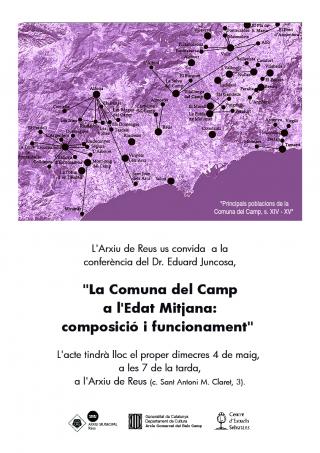 Cartell de divulgació de la conferencia d'Eduard Juancosa