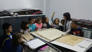 Visita a la sala dels pergamins