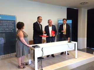 Acte de signatura del protocol de col·laboració entre l'Ajuntament de Reus i l'AAC-GD