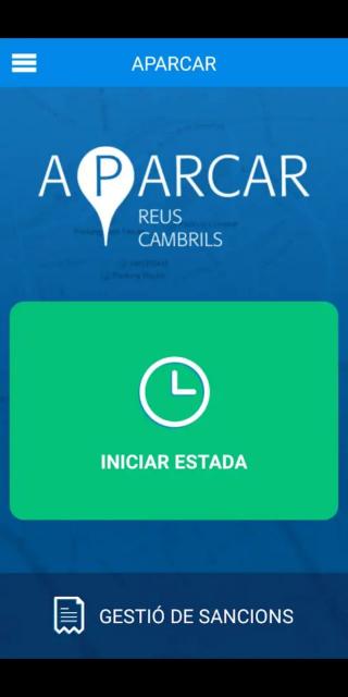 Captura de pantalla de l'app Aparcar