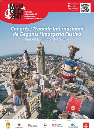 Cartell de la trobada de gegants de Reus prevista a l'octubre de 2017