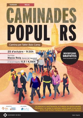 Cartell caminada tardor Baix Camp