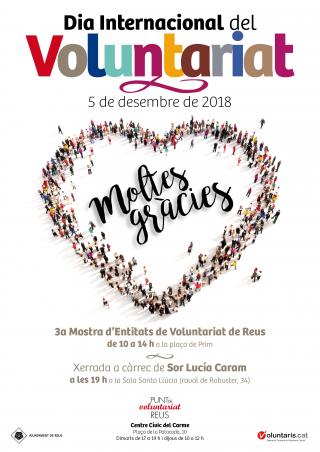 Cartell Dia Internacional Voluntariat Reus 2018