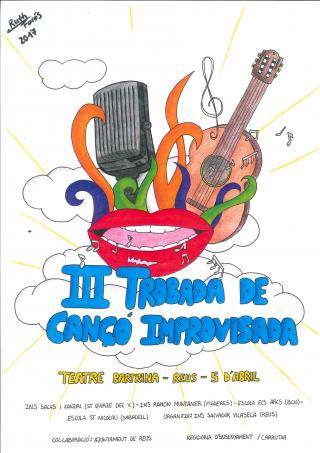 Cartell tercera trobada cançó improvisada Reus 2017 