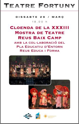 Cartell de la XXXIII Mostra de teatre