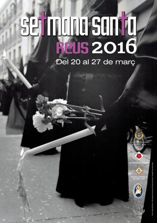 Cartell de la Setmana Santa de Reus 2016, amb la imatge de Llorenç Herrera Altès