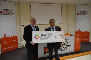 Imatge de la presentació de la candidatura de Reus com a Ciutat Europea de l'Esport 2019