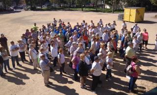 Imatge d'un dels grups participants a la cloenda del programa