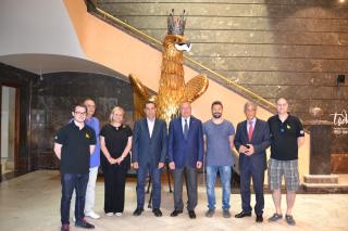Imatge de la presentació del conveni entre l'Ajuntament i Repsol per col·laborar amb la Festa Major de Reus
