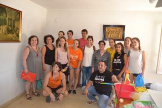 Imatge de la visita d'aquest divendres al camp de treball 