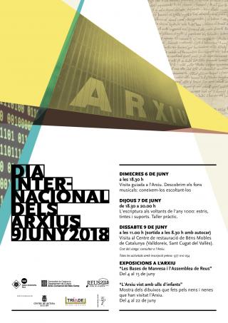 Cartell Dia Internacional dels Arxius a Reus 2018