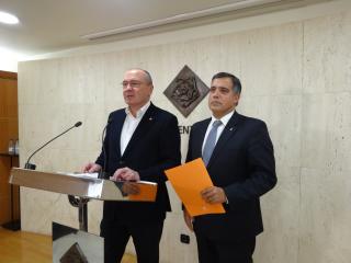 Imatge conferència de premsa alcalde i regidor d'Esports Reus