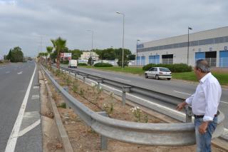 Imatge de la visita del regidor de Via Pública als treballs de l'avinguda de Tarragona