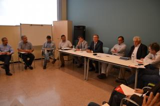 Imatge de la reunió de l'AMI a Reus aquest dimarts al matí
