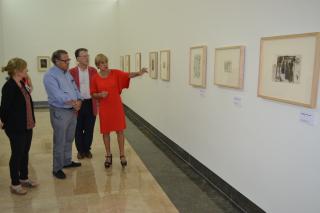 Imatge de la presentació de l'exposició dedicada a Pablo Picasso al Museu de Reus - espai plaça de la Llibertat