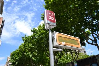 Punt de connexió Reus Wifi a la plaça de la Llibertat