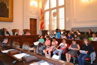 Imatge d'arxiu de l'audiència pública del Consell d'Infants de l'any passat, el 23 de maig de 2018