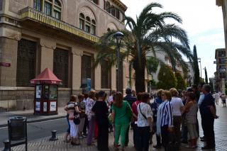 Imatge de la ruta modernista realitzada per usuaris dels centres cívics aquest dimecres