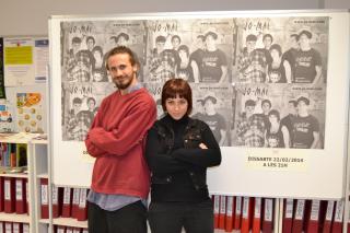 Imatge d'Oriol Pla i Laura Cabello, integrants del repartiment de «Jo Mai»