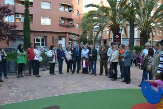 Un moment de la inauguració de la plaça Bahía Blanca